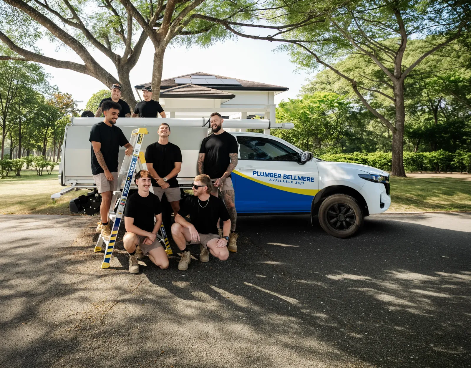 Plumber Bellmere ute and team